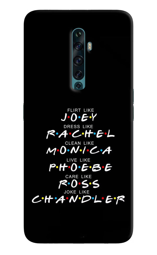 FRIENDS Character Oppo Reno2 F Back Cover