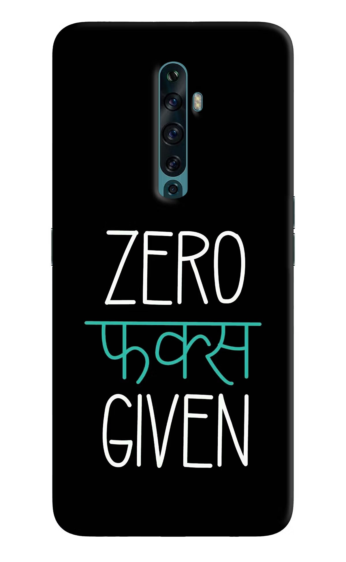 Zero Fucks Given Oppo Reno2 F Back Cover