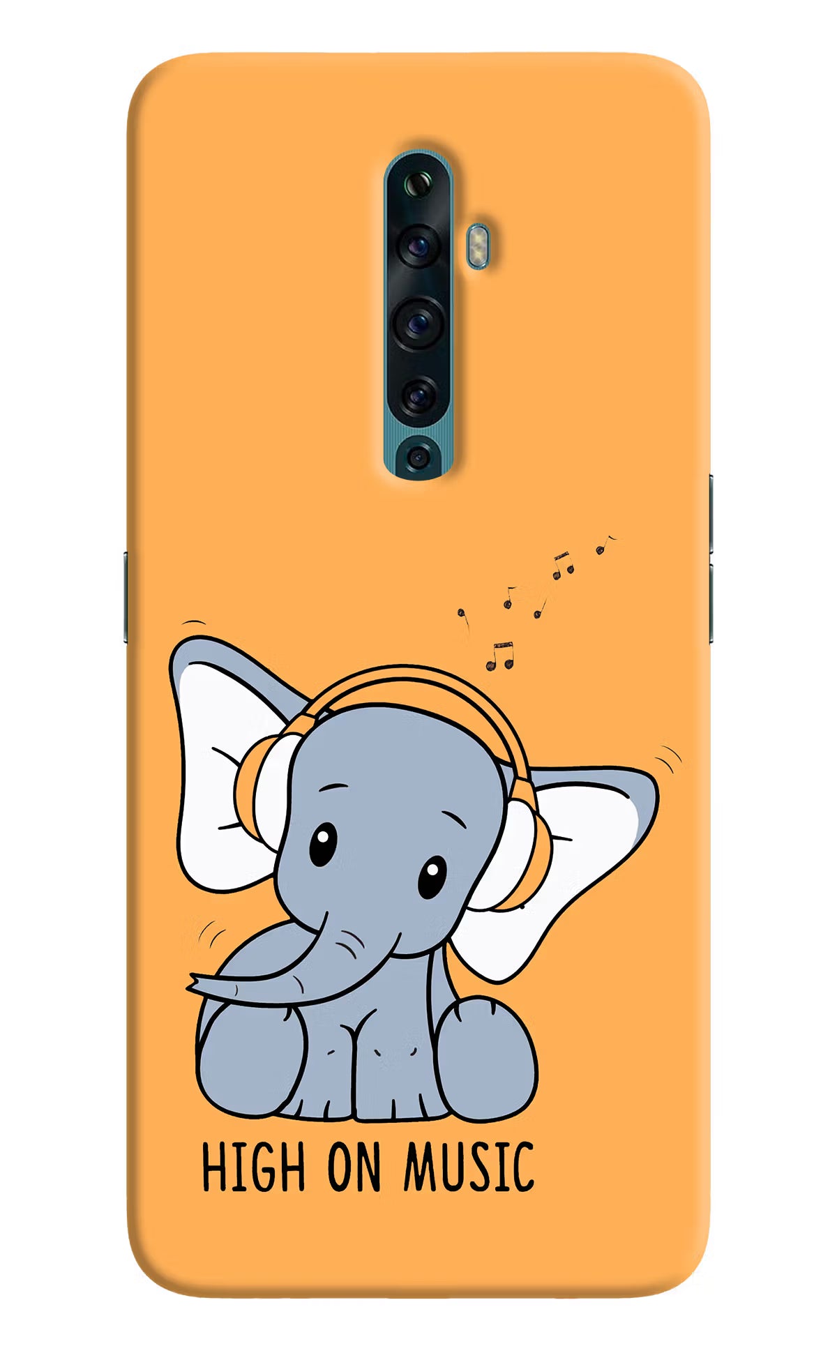 High On Music Oppo Reno2 F Back Cover