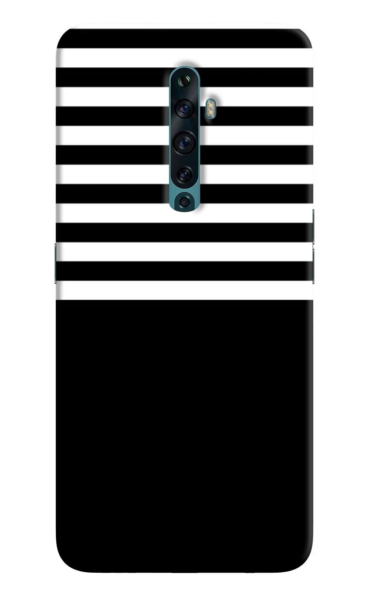 Black and White Print Oppo Reno2 F Back Cover