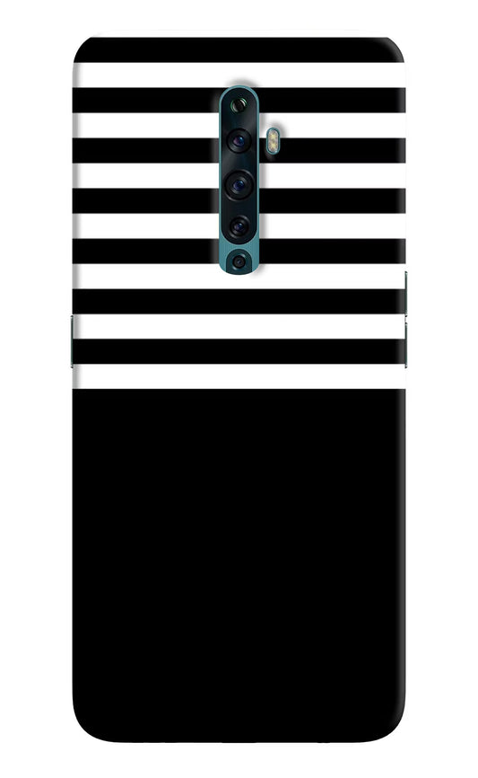 Black and White Print Oppo Reno2 F Back Cover