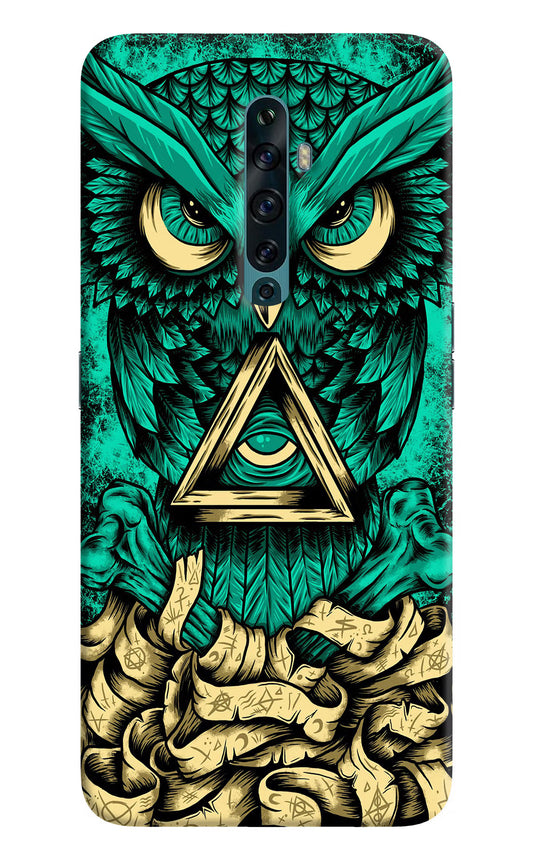 Green Owl Oppo Reno2 F Back Cover