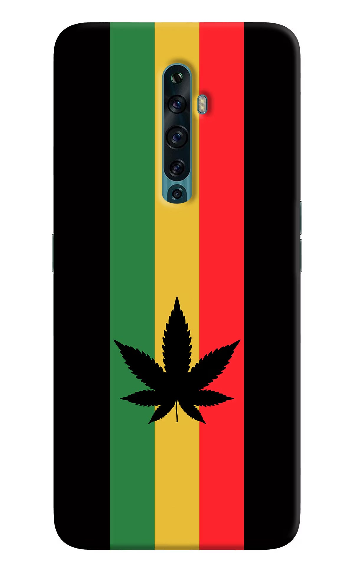 Weed Flag Oppo Reno2 F Back Cover