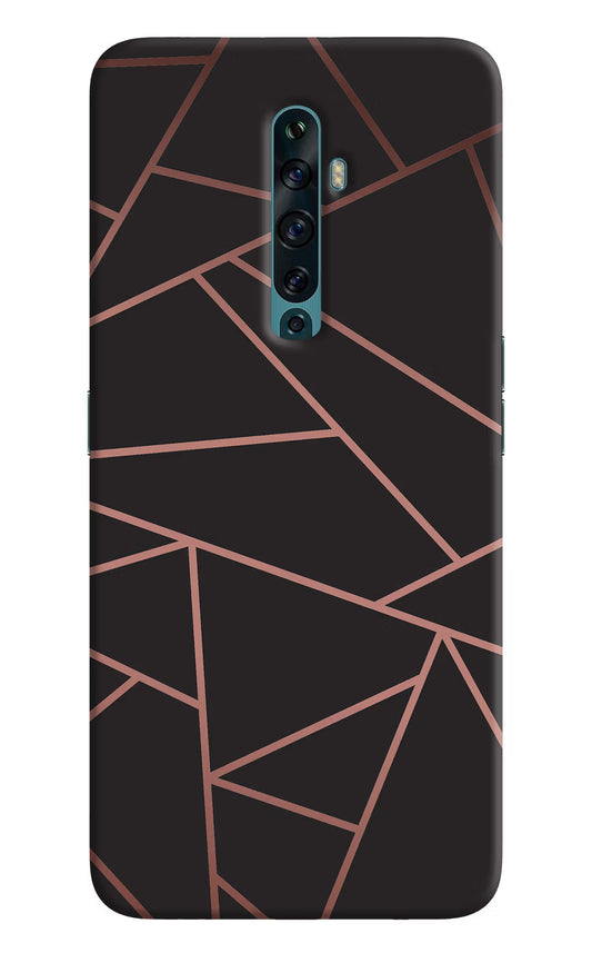 Geometric Pattern Oppo Reno2 F Back Cover