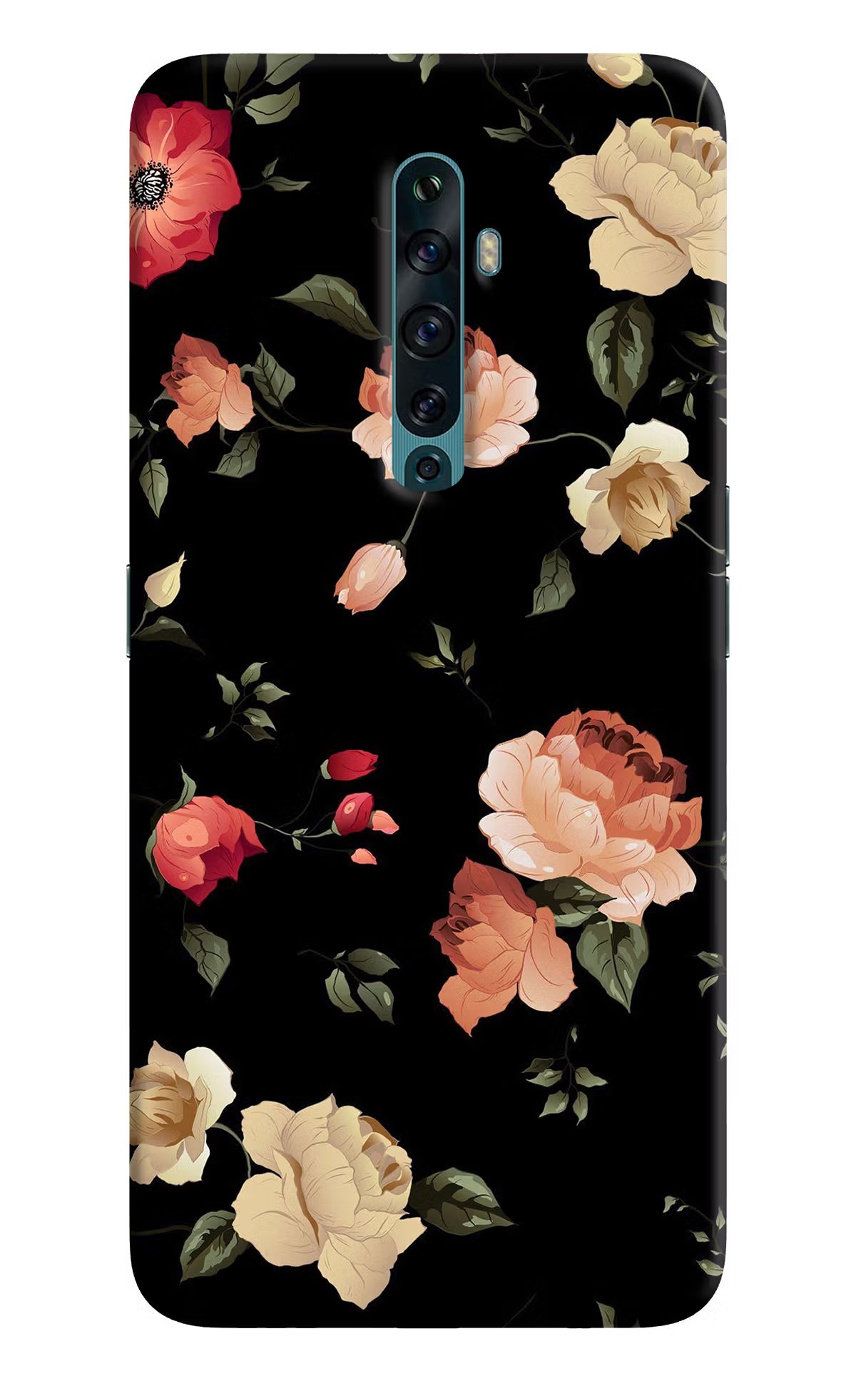 Flowers Oppo Reno2 F Back Cover