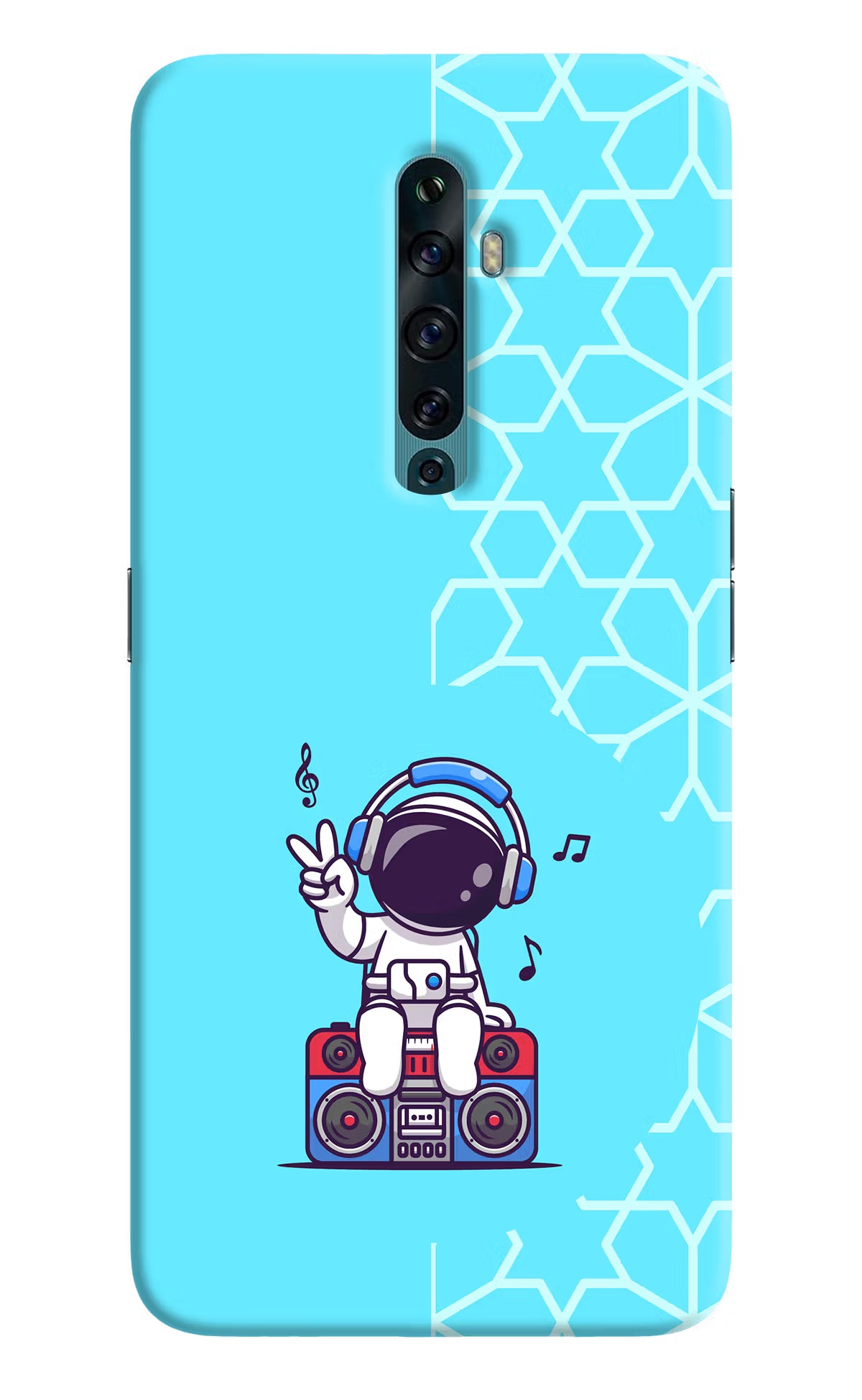 Cute Astronaut Chilling Oppo Reno2 F Back Cover