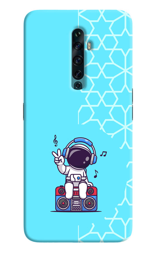Cute Astronaut Chilling Oppo Reno2 F Back Cover