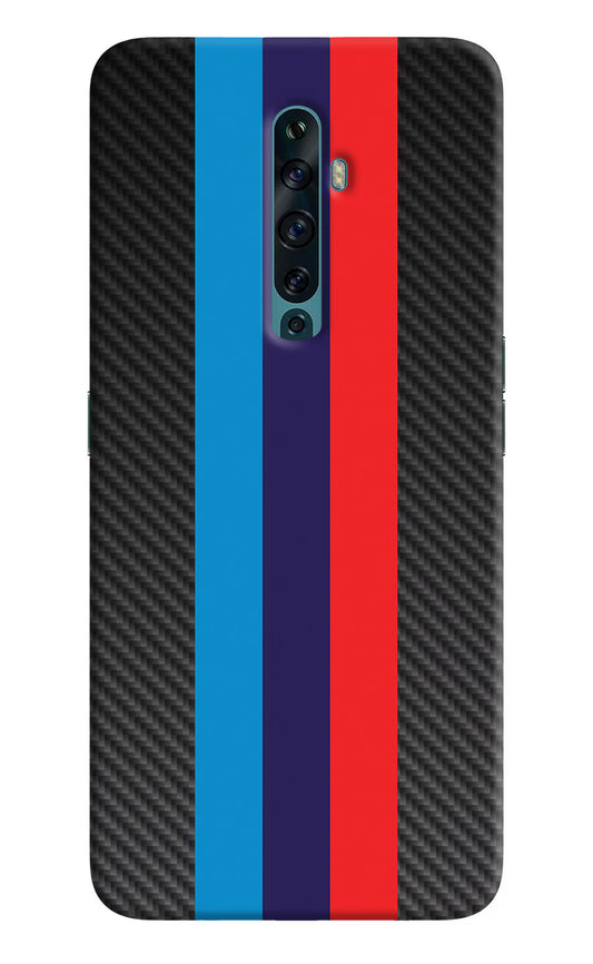 BMW Stripes Pattern Oppo Reno2 F Back Cover