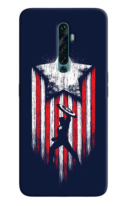 Captain America Marvel Art Oppo Reno2 F Back Cover