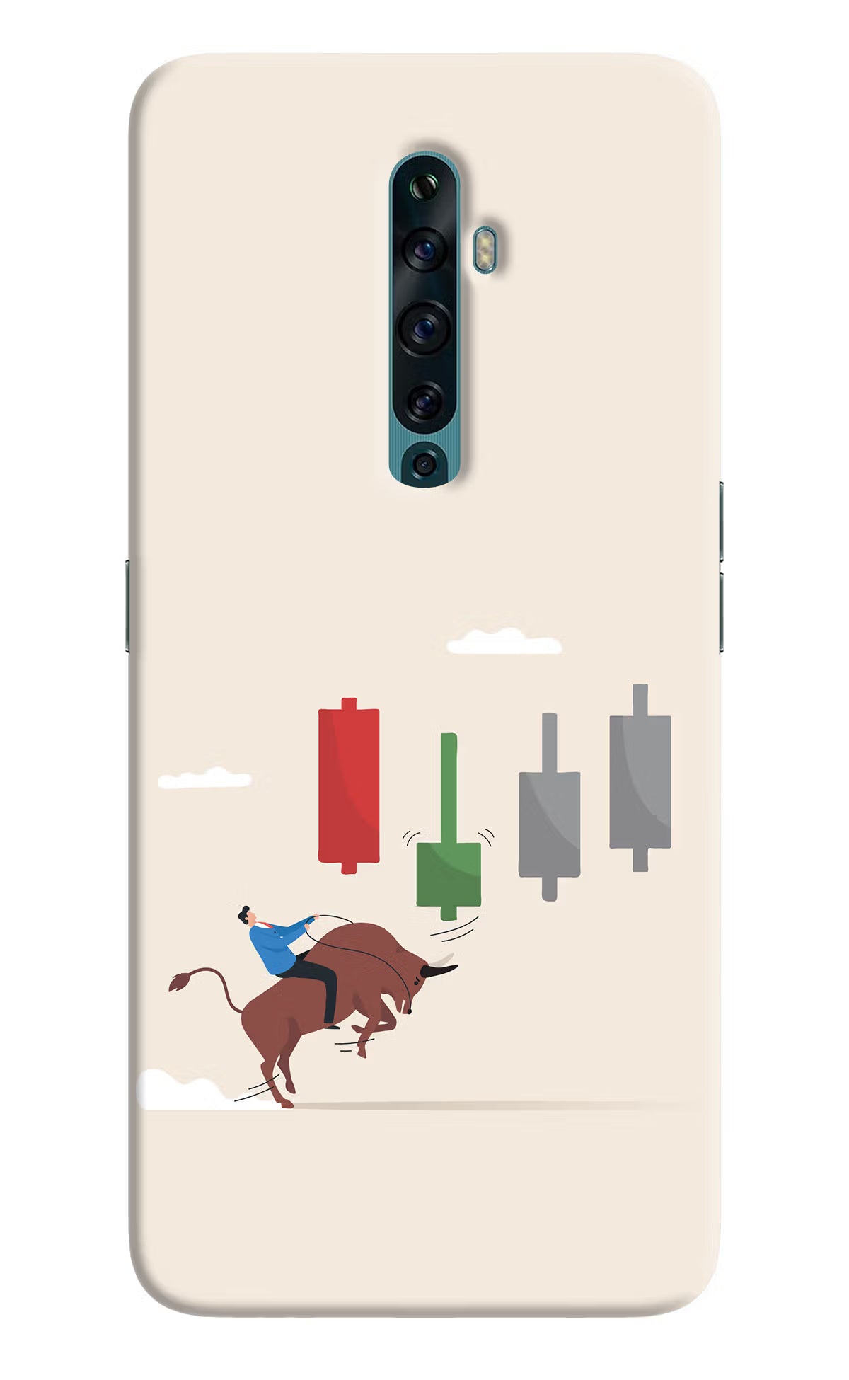 Bull Trading Momentum Oppo Reno2 F Back Cover