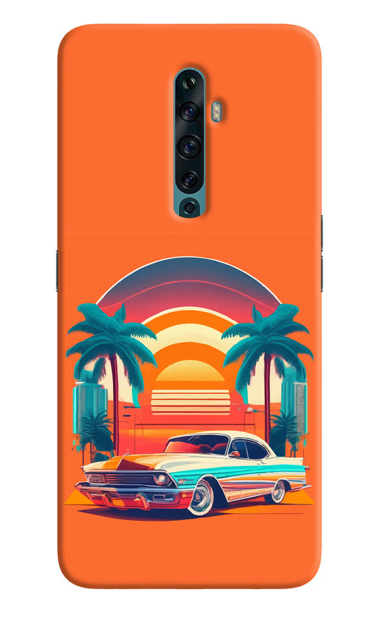 Palm Drive 80s Oppo Reno2 F Back Cover