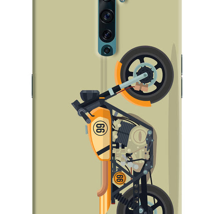 Vertical Speedster Oppo Reno2 F Back Cover