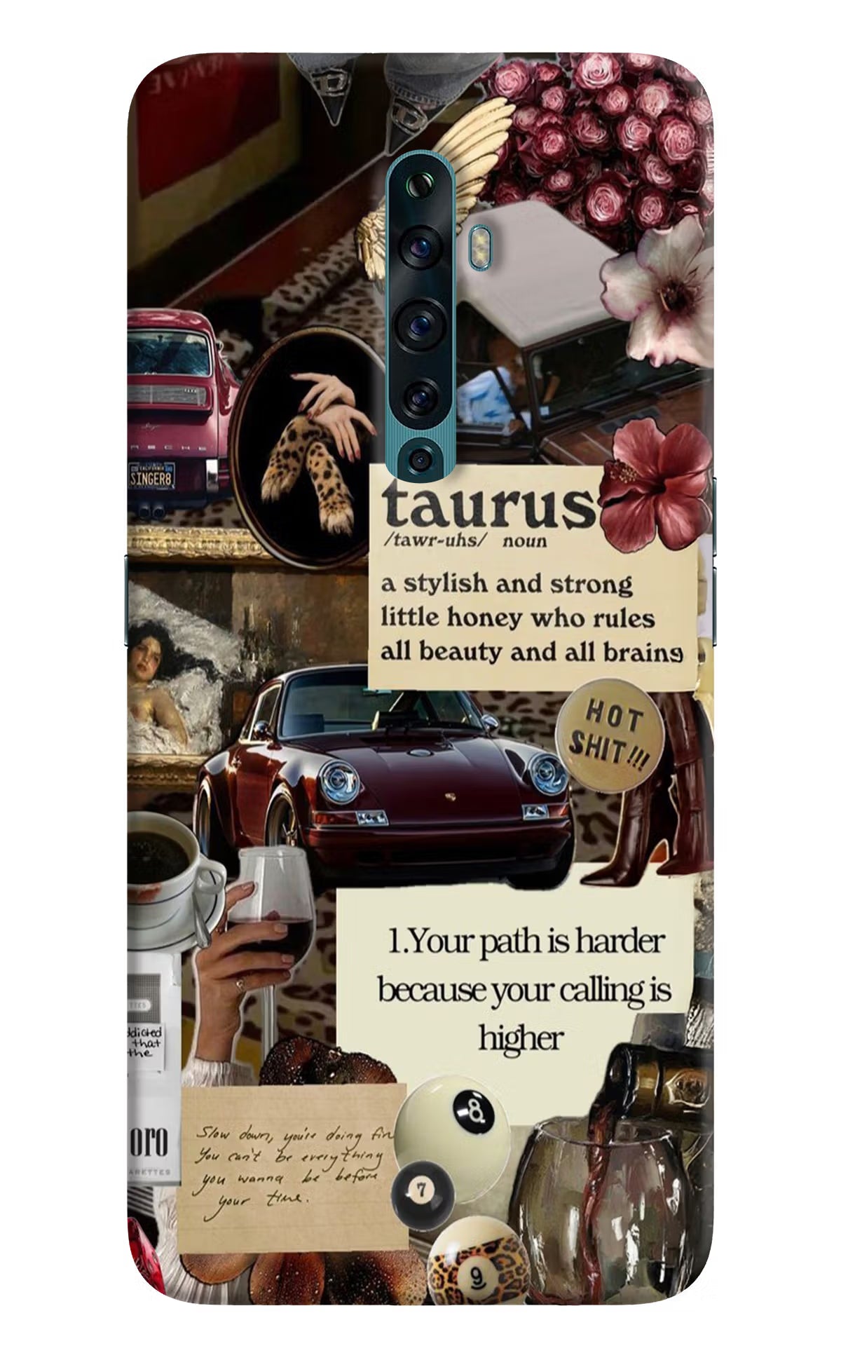 Taurus Zodiac Oppo Reno2 F Back Cover