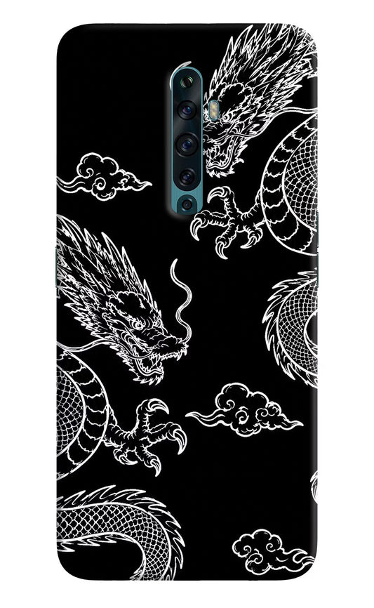 Twin Dragons Oppo Reno2 F Back Cover