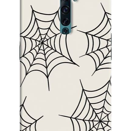 Spider Web Oppo Reno2 F Hard Case Back Cover by Casekaro