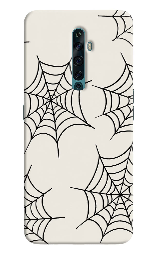 Spider Web Oppo Reno2 F Hard Case Back Cover by Casekaro