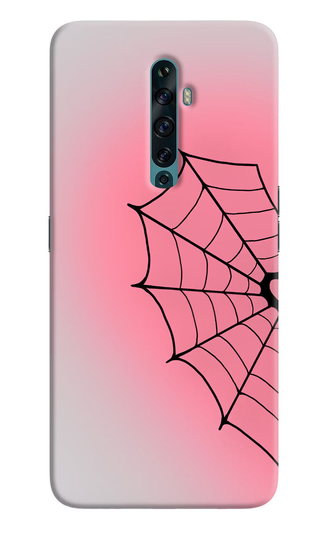 Pink Web Oppo Reno2 F Hard Case Back Cover by Casekaro