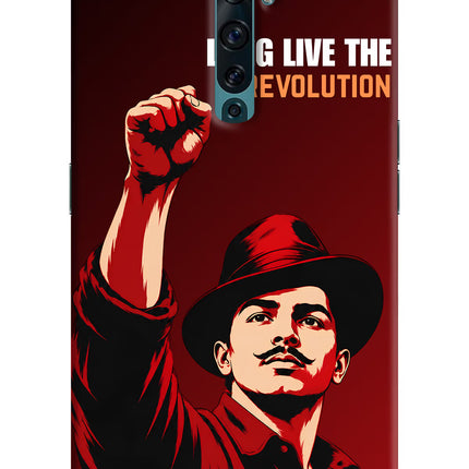 Bhagat Singh Revolution Oppo Reno2 F Hard Case Back Cover by Casekaro
