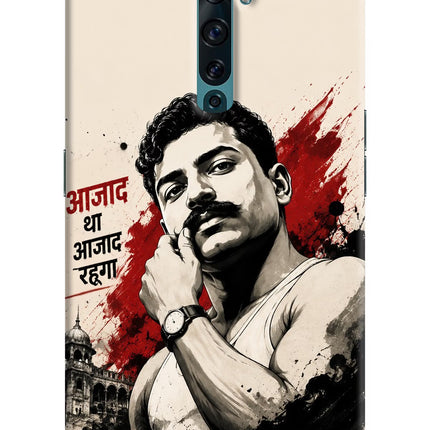 Chandrashekhar Azad Fearless Oppo Reno2 F Hard Case Back Cover by Casekaro