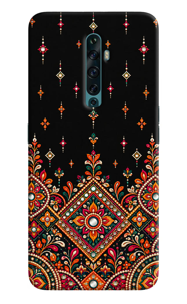 Noir Mehfil Oppo Reno2 F Hard Case Back Cover by Casekaro