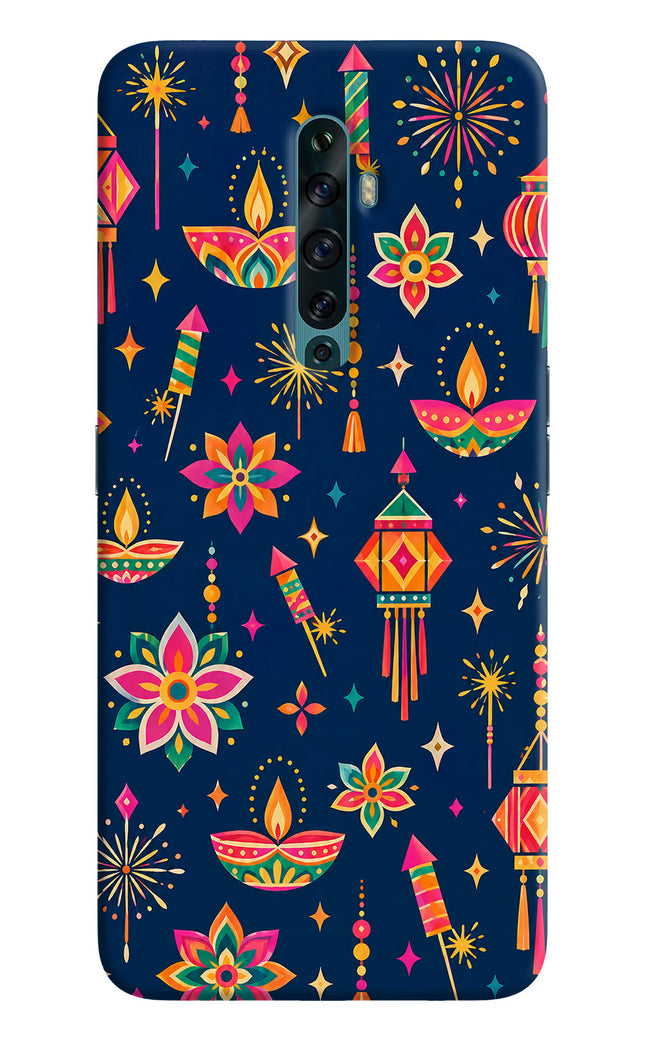 Festive Pop Oppo Reno2 F Hard Case Back Cover by Casekaro