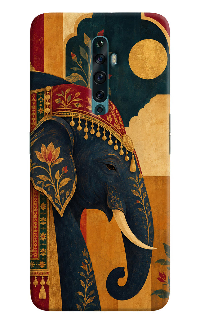 Royal Elephant Oppo Reno2 F Hard Case Back Cover by Casekaro