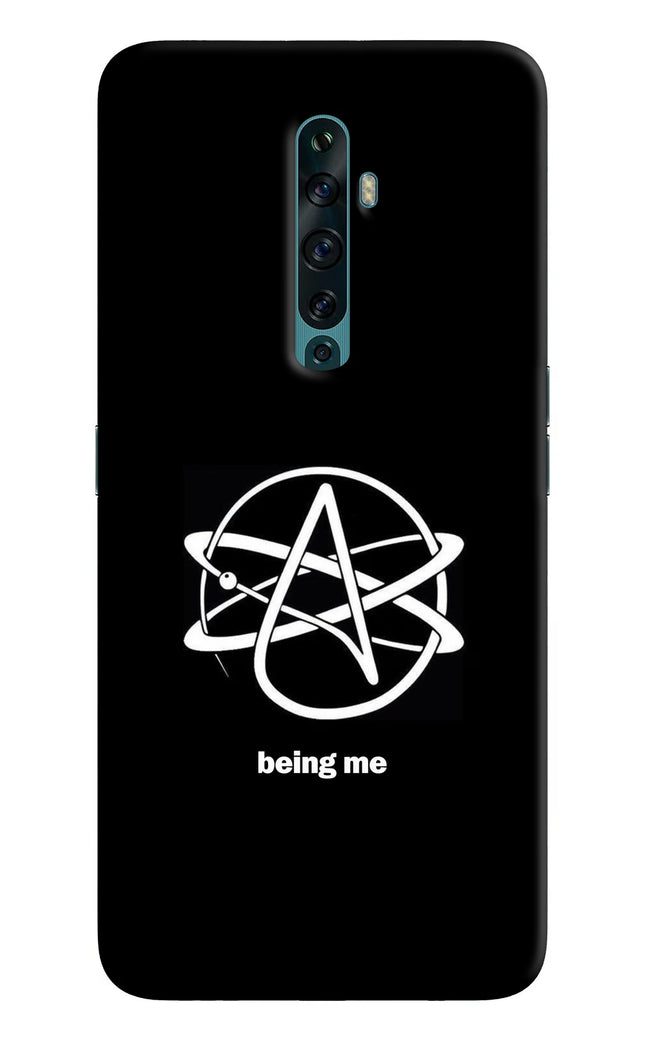 Atheist Symbol Oppo Reno2 F Hard Case Back Cover by Casekaro