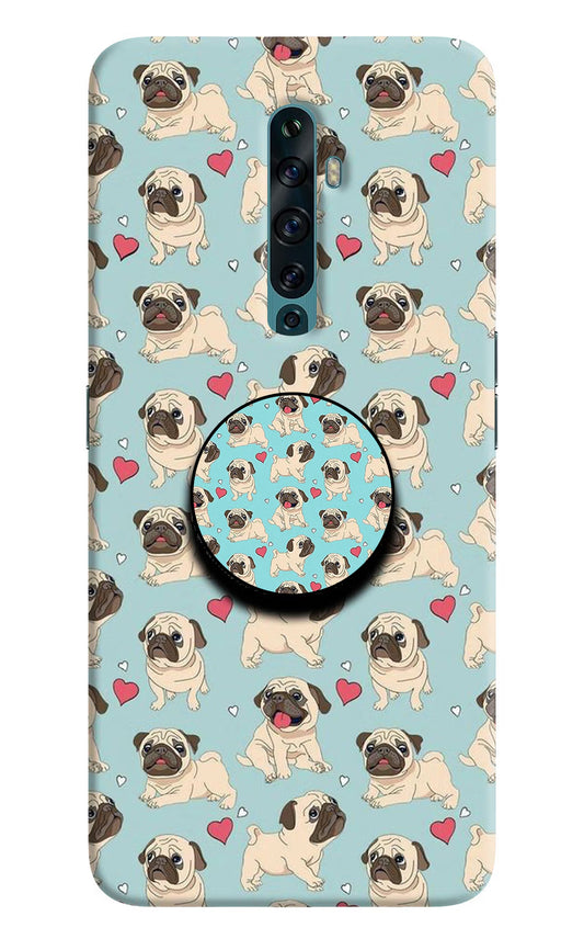 Pug Dog Oppo Reno2 F Pop Case