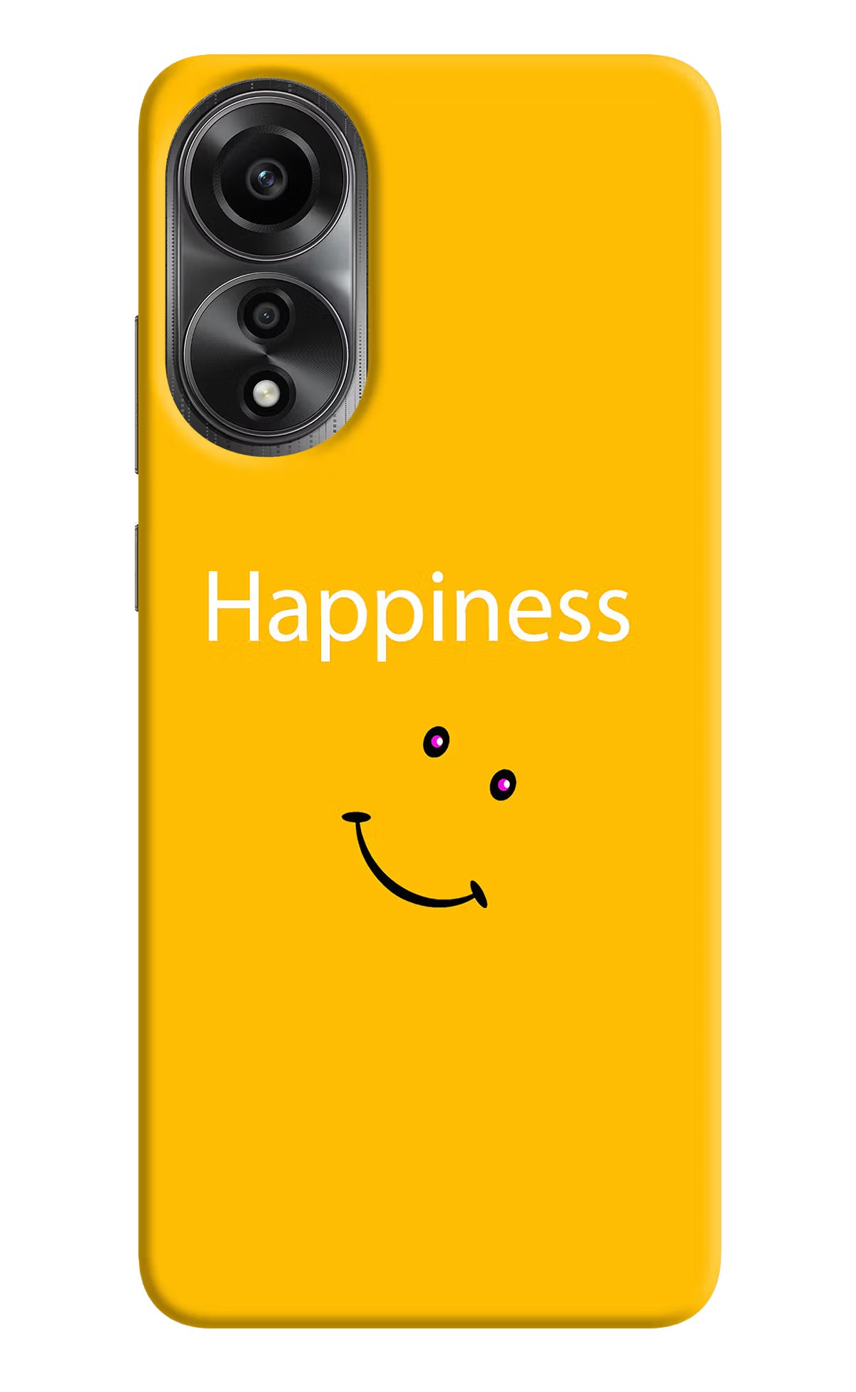 Happiness With Smiley Oppo A78 4G Back Cover