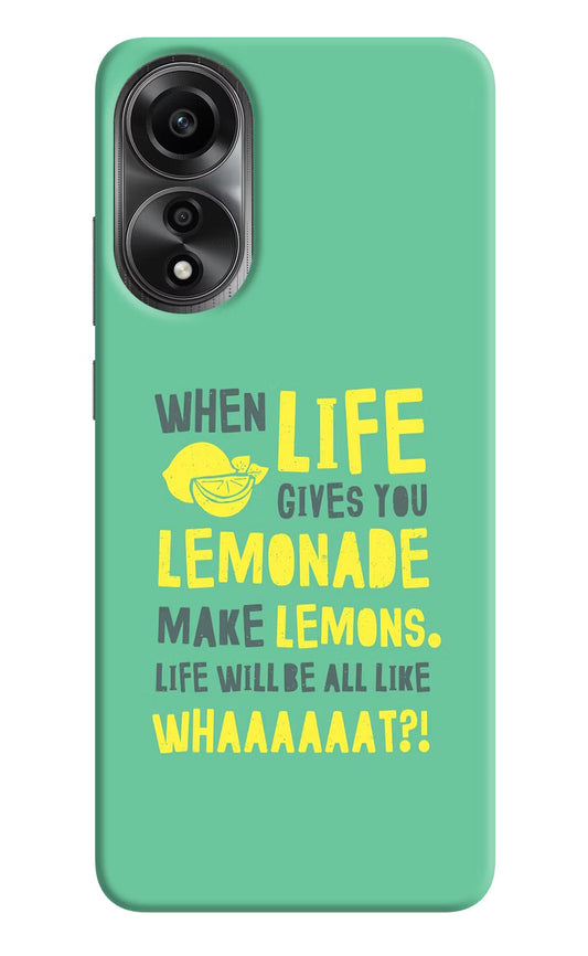 Quote Oppo A78 4G Back Cover