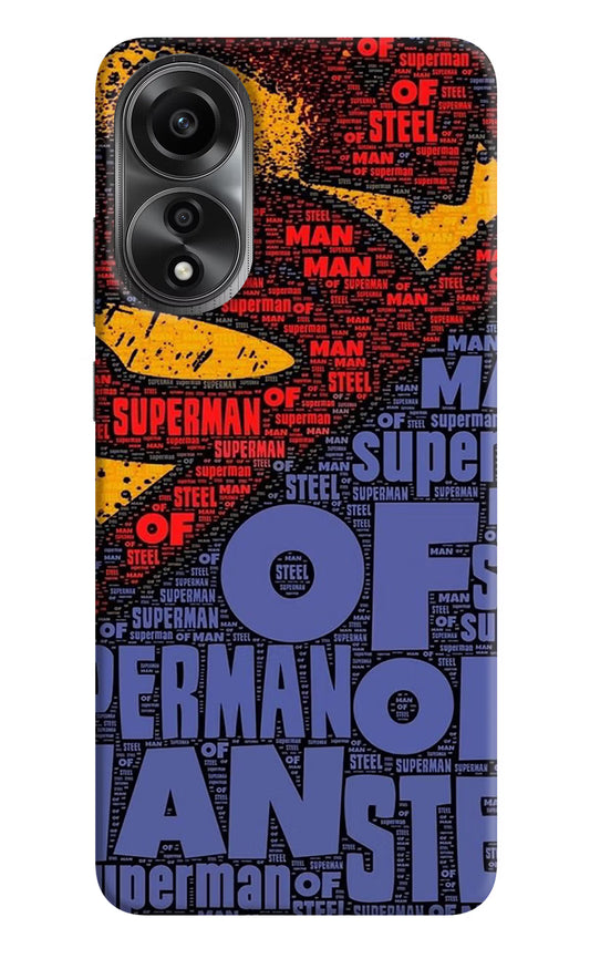 Superman Oppo A78 4G Back Cover