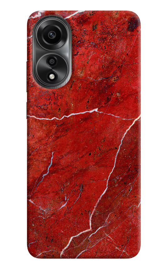 Red Marble Design Oppo A78 4G Back Cover