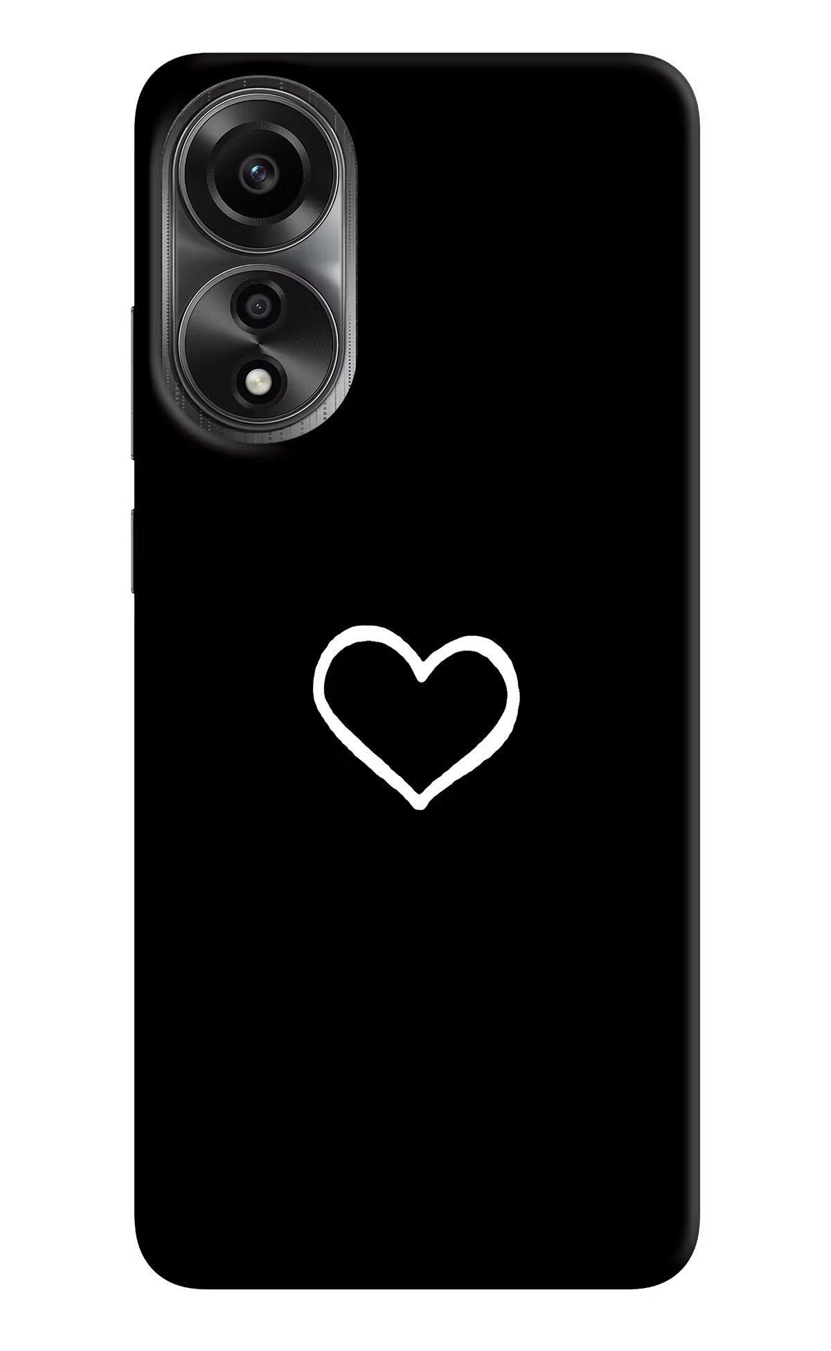 Heart Oppo A78 4G Back Cover