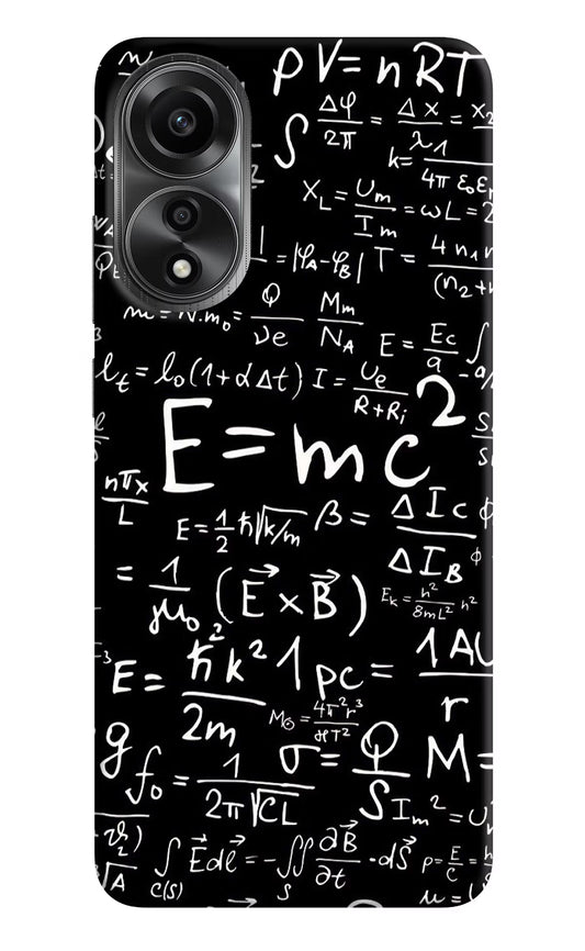 Physics Formula Oppo A78 4G Back Cover