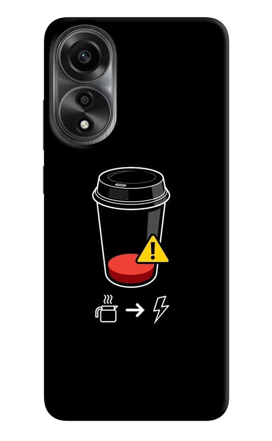 Coffee Oppo A78 4G Back Cover