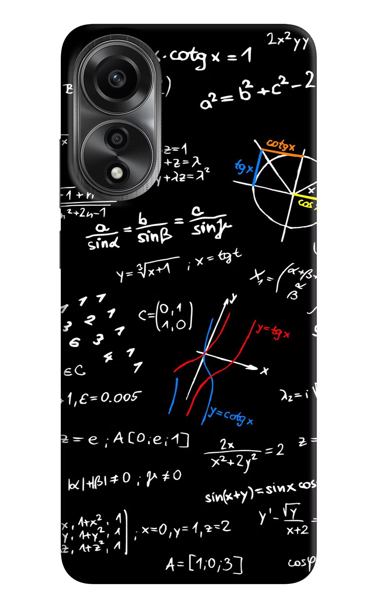 Mathematics Formula Oppo A78 4G Back Cover