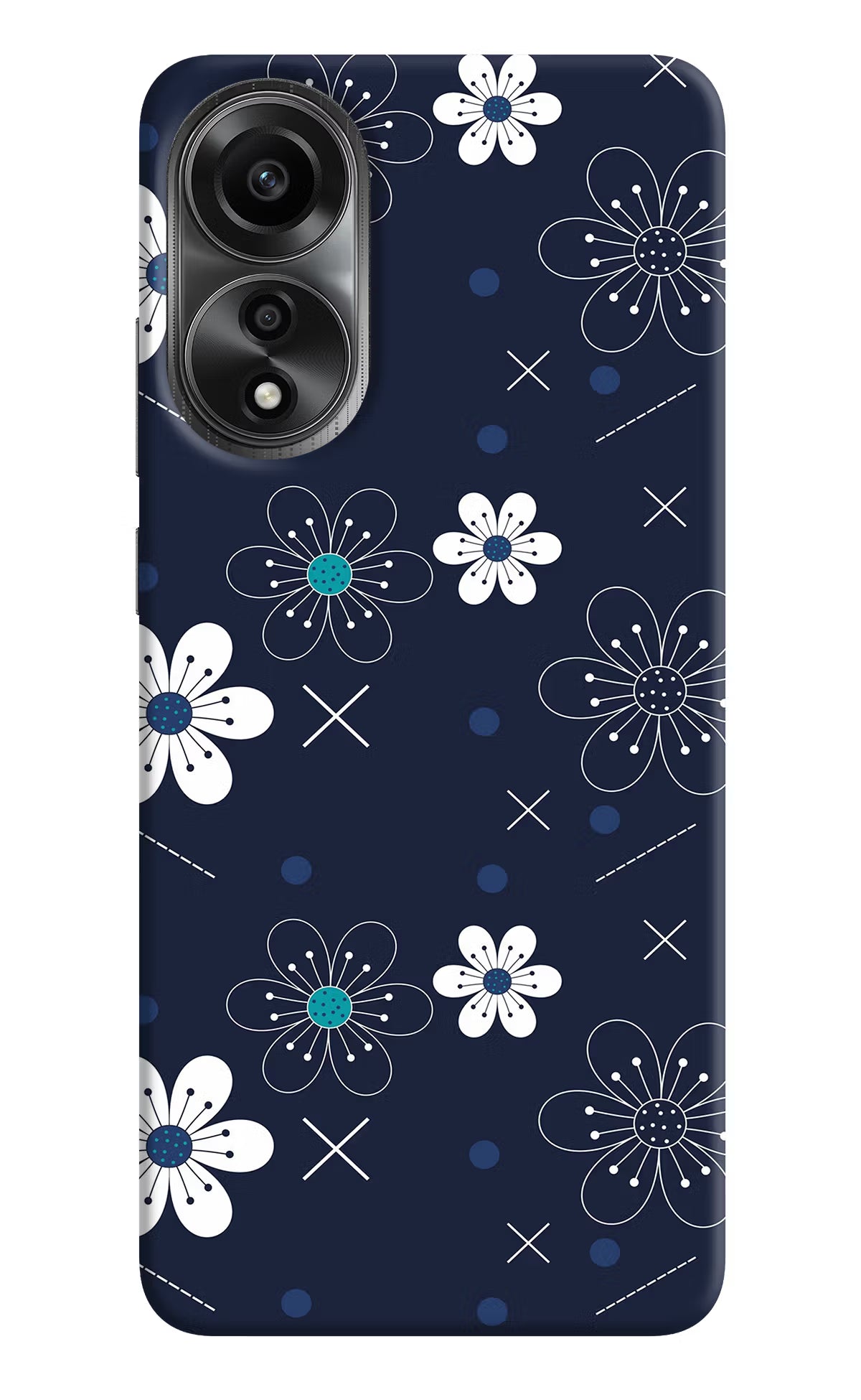 Flowers Oppo A78 4G Back Cover