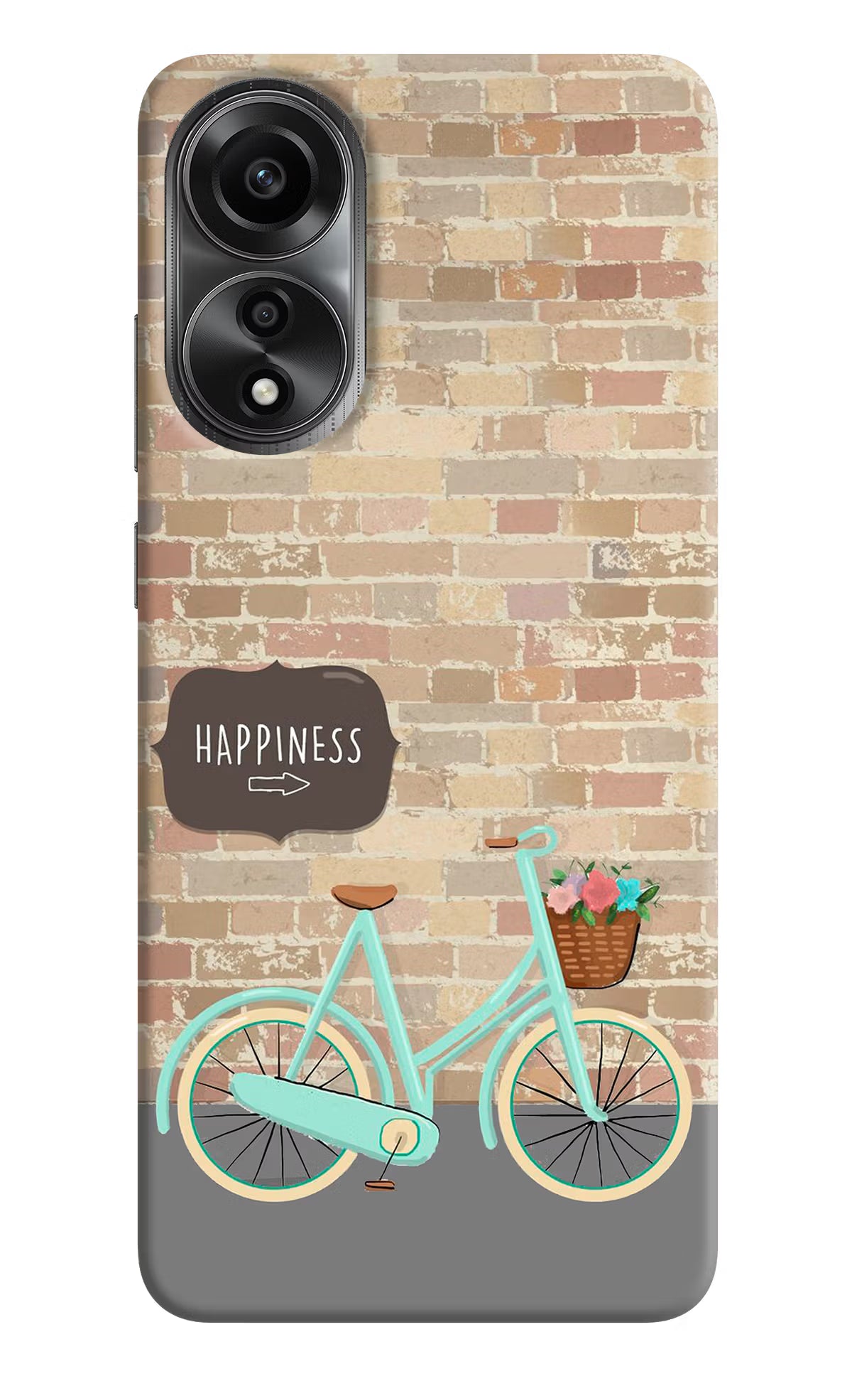 Happiness Artwork Oppo A78 4G Back Cover