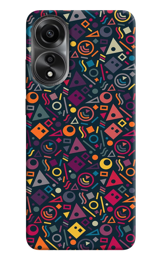 Geometric Abstract Oppo A78 4G Back Cover