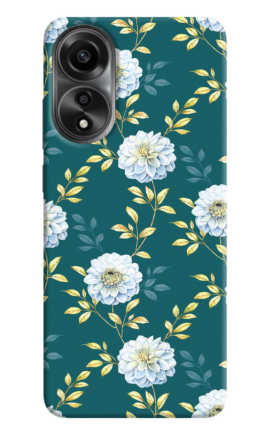 Flowers Oppo A78 4G Back Cover
