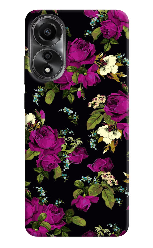 Flowers Oppo A78 4G Back Cover