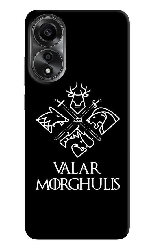 Valar Morghulis | Game Of Thrones Oppo A78 4G Back Cover