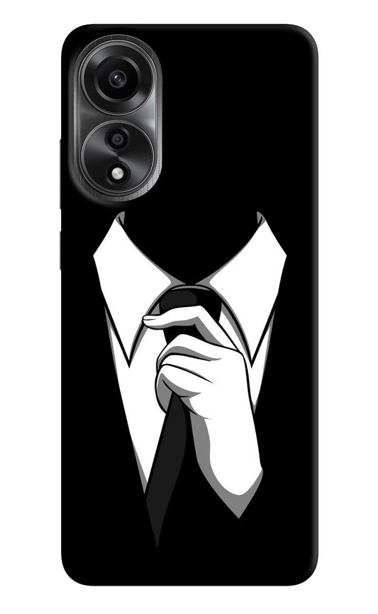 Black Tie Oppo A78 4G Back Cover