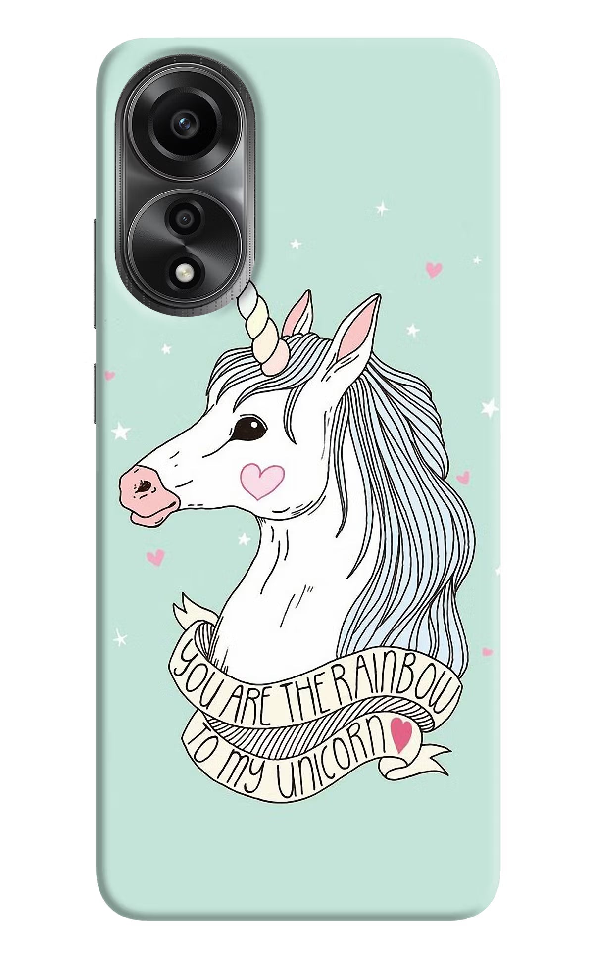 Unicorn Wallpaper Oppo A78 4G Back Cover