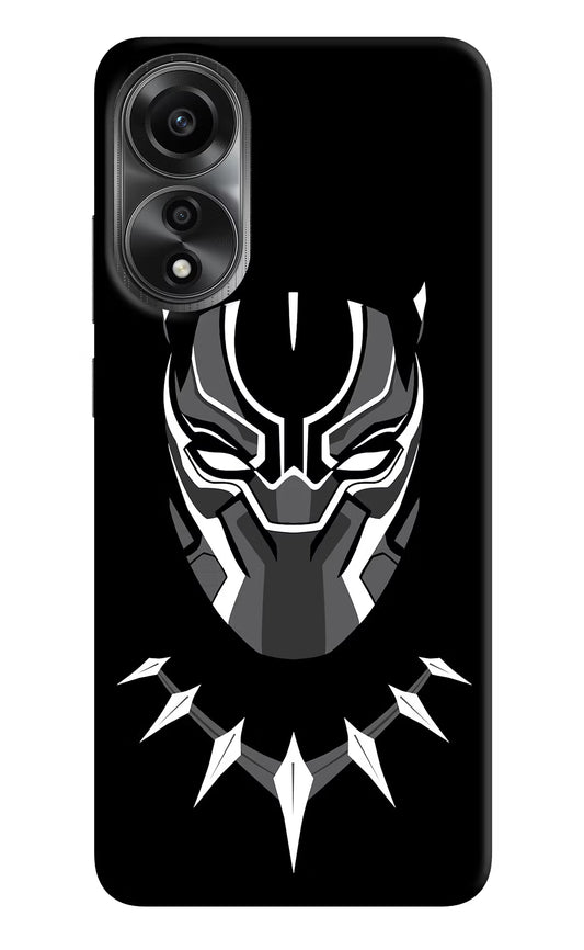 Black Panther Oppo A78 4G Back Cover