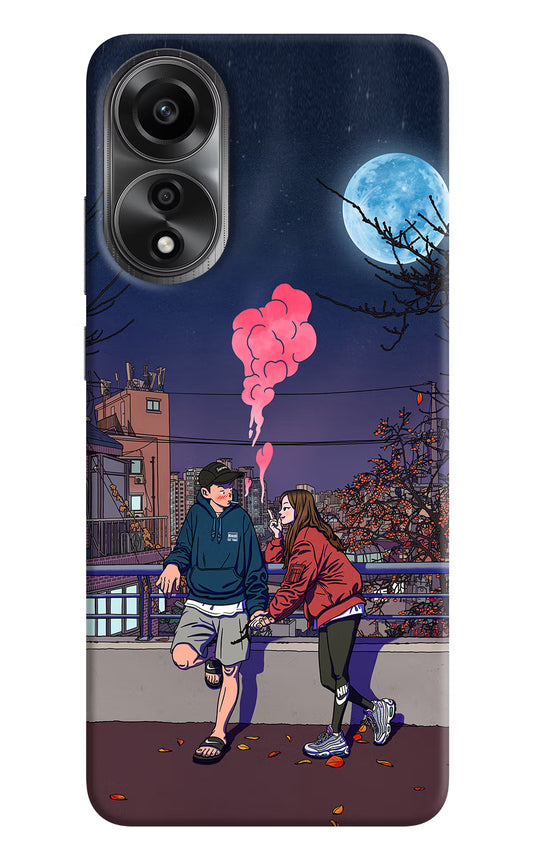 Chilling Couple Oppo A78 4G Back Cover