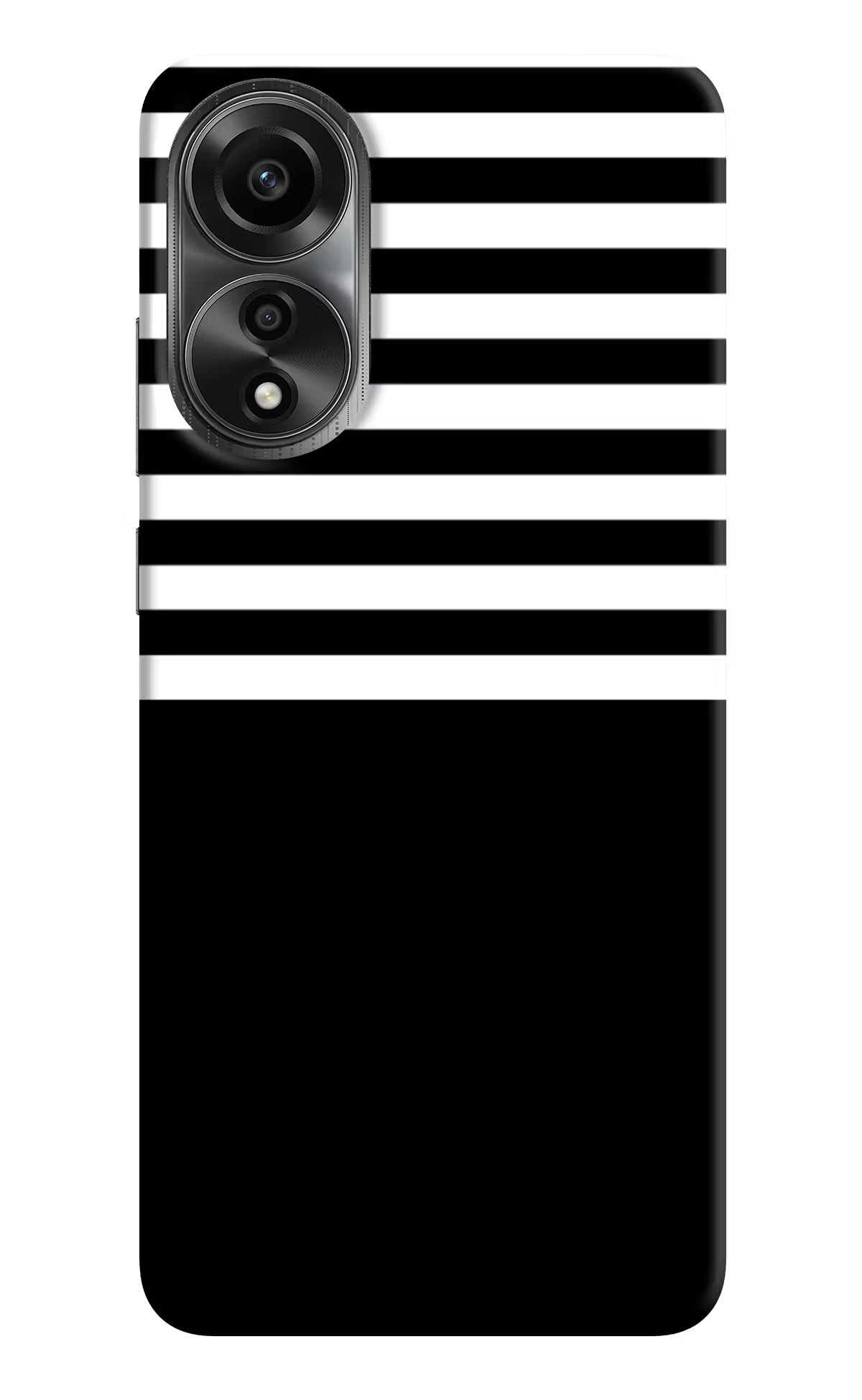 Black and White Print Oppo A78 4G Back Cover