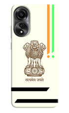 Satyamev Jayate Brown Logo Oppo A78 4G Back Cover
