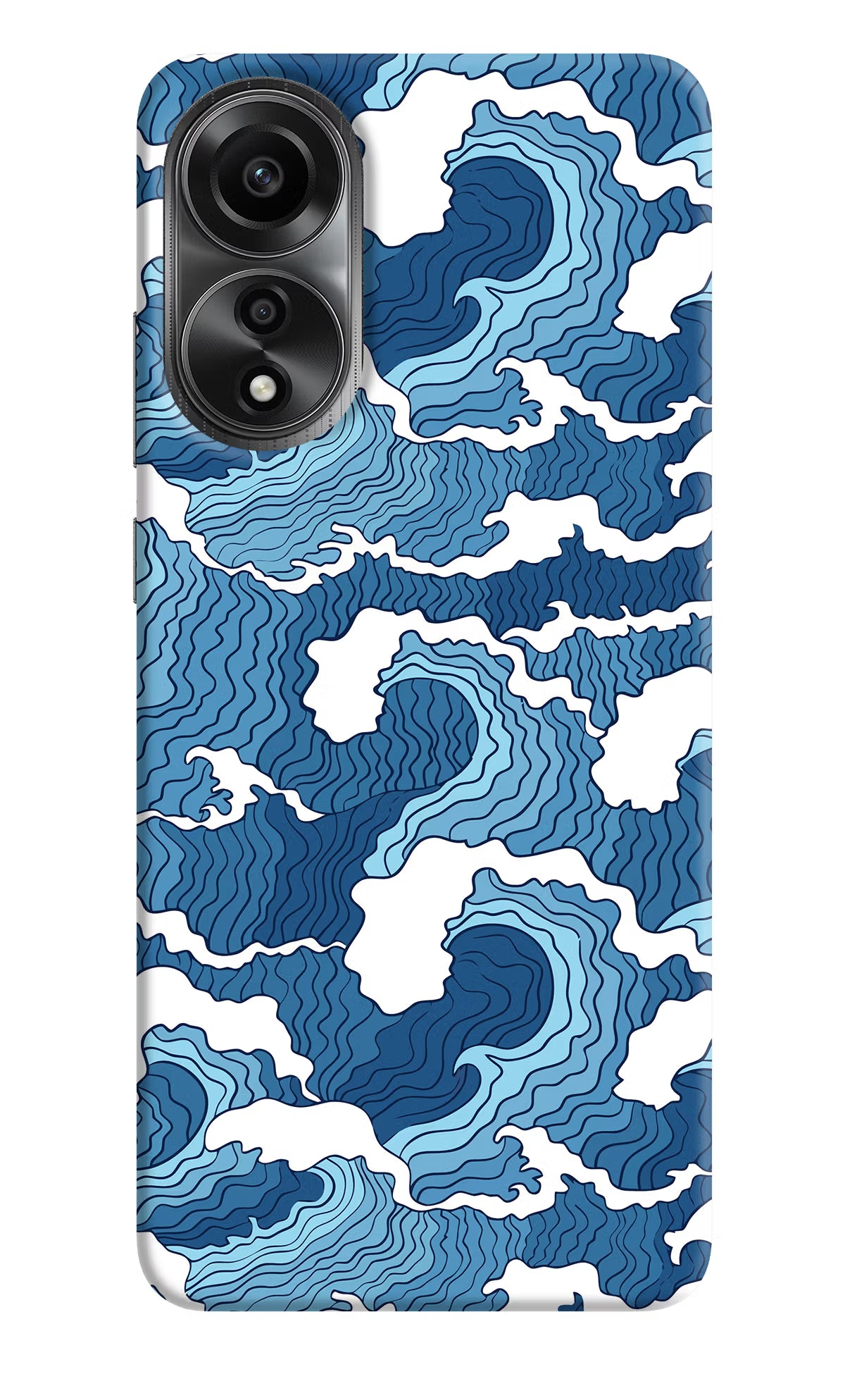 Blue Waves Oppo A78 4G Back Cover