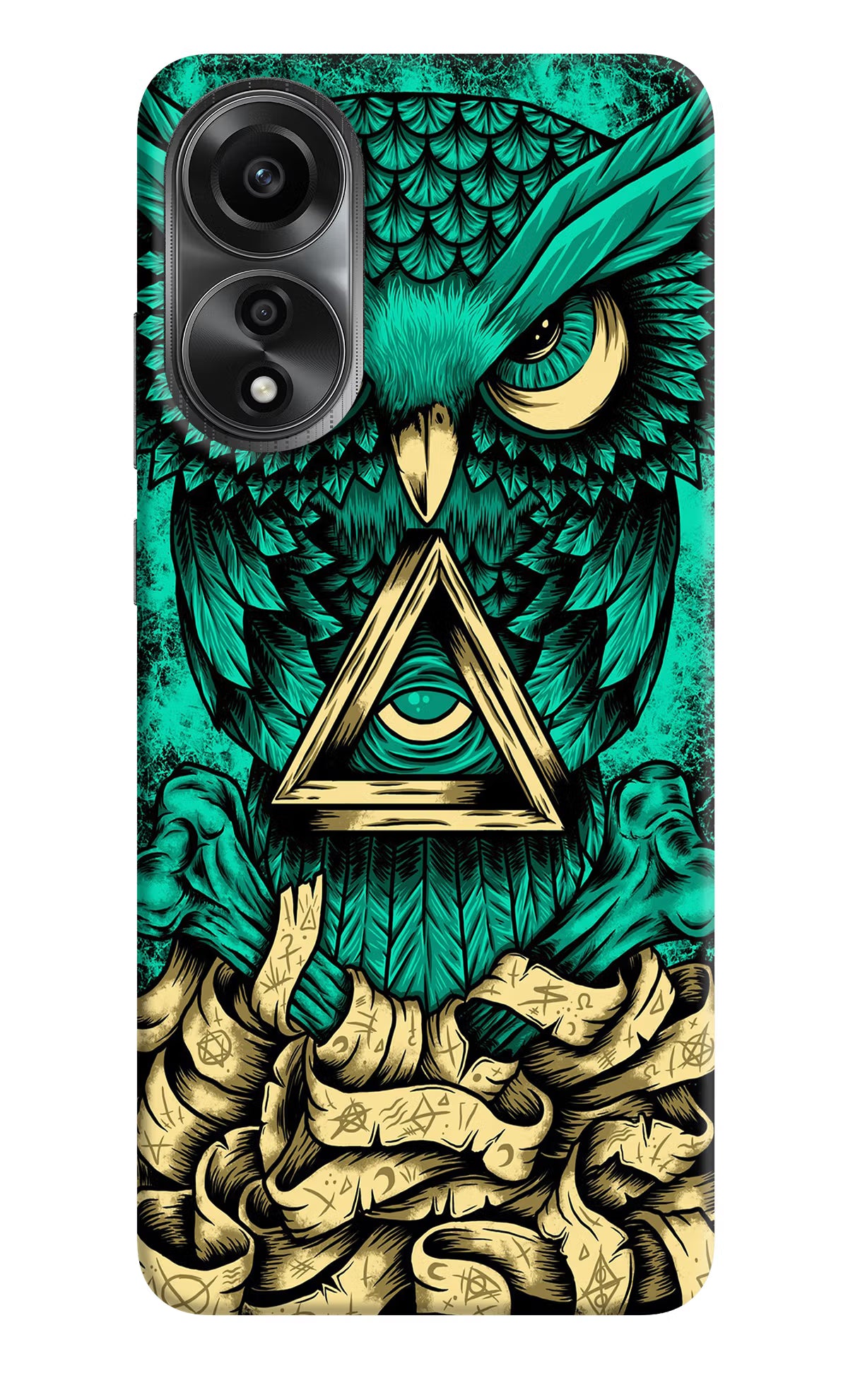 Green Owl Oppo A78 4G Back Cover
